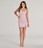 Feelin' Glitzy Glitter Knit A-Line Mini Dress