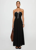 Bijou Strapless Maxi Dress Black