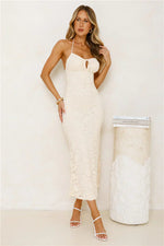 Iconic In Style Lace Midi Dress