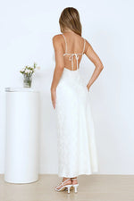 Floral Kiss Satin Maxi Dress