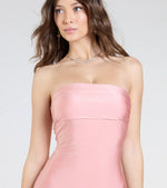 Cheryl Strapless Slit Mermaid Formal Dress