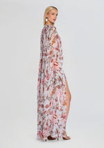 Ezra Ruched Cape Mini Dress