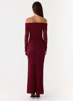 Yours Always Lace Maxi Dress - Merlot