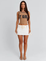 Novai Mini Skirt White