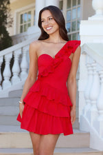Precious Time One Shoulder Mini Dress