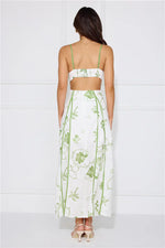 Summer Garden Maxi Dress Green