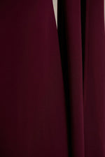 Esme | Burgundy Square-Neck Maxi Dress With Cape Sleeves