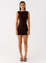 Radia Mini Dress - Chocolate