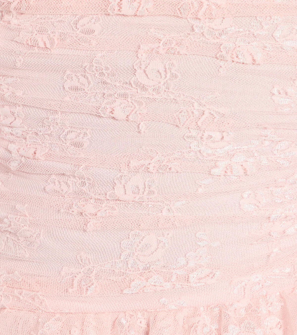 Lovely Nights Strapless Lace Ruffle Skater Dress