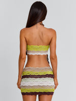 Oslo Top Green Stripe