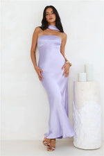 Precious Pearl Satin Maxi Dress