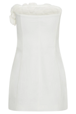Brooks Rose Mini Dress - White