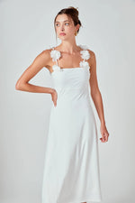 Rosette Shoulder Maxi Dress