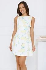 Rosy Horizon Mini Dress