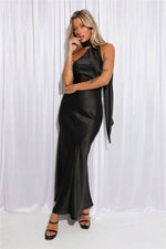 Kissed By Moonlight Satin Maxi Dress