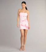Hilary Tropical Floral Bead Mini Dress