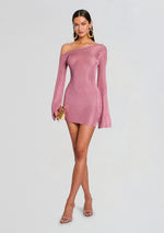 Saddler Metallic Knit Mini Dress