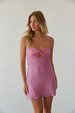 Kiara Keyhole Open Back Mini Dress