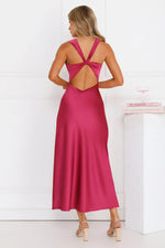 Doing The Most Satin Maxi Dress