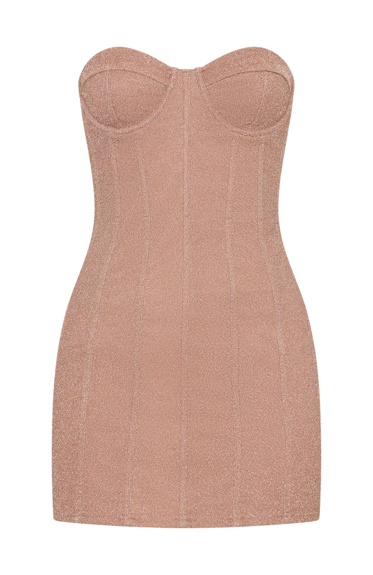 Walk Of Fame Strapless Mini Dress Champagne