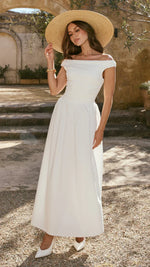 Immy Midi Dress - White