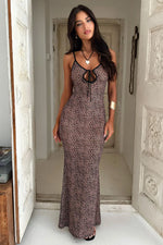Jiana Maxi Dress - Leopard Print