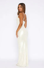 Neptune Maxi Dress Pearl