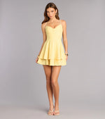 Ready In Five Tie-Back Mini Dress