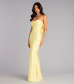 Kimberly Strapless Tie-Back Mermaid Formal Dress