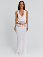 Harriett Maxi Skirt White