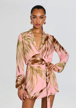 Fawn Mini Dress With Detachable Belt