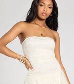 Going Out Strapless Lace Mini Dress