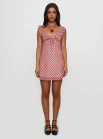 Marseilla Mini Dress Red Check