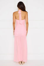 Aveline Halter Mesh Maxi Dress