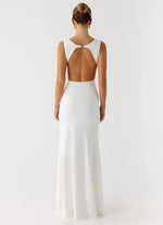 Cherry Sky Maxi Dress - White