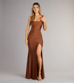 Kaitlin Low Back Slit Mermaid Formal Dress