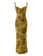 SPARROW MAXI DRESS - GREEN BURNOUT
