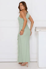Neon Nectar One Shoulder Mesh Maxi Dress