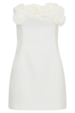 Brooks Rose Mini Dress - White
