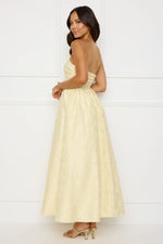 Dancing In Magic Strapless Maxi Dress