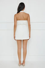 Vienna Vibes Halter Mini Dress White