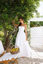 Chic At Sunset Maxi Dress White