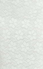 Carly Maxi Dress - Stretch Lace Scoop Neck Dress in Off White