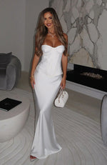 Forever Starts Now Maxi Skirt Off White