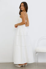 Chic At Sunset Maxi Dress White