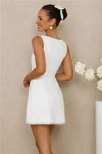 Luxe Ambience Mini Dress White