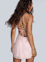 Celena Mini Dress Pink Burnout