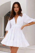 HELLO MOLLY Sweetest Treat Mini Dress White