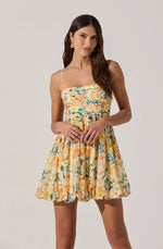 Bubble Floral Mini Dress