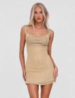 Zita Mini Dress - Gold